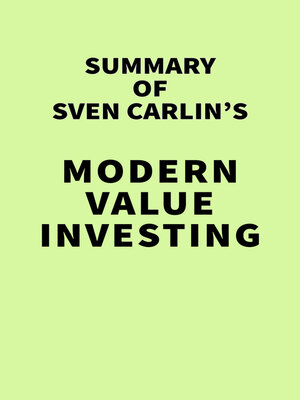 cover image of Summary of Sven Carlin's MODERN VALUE INVESTING